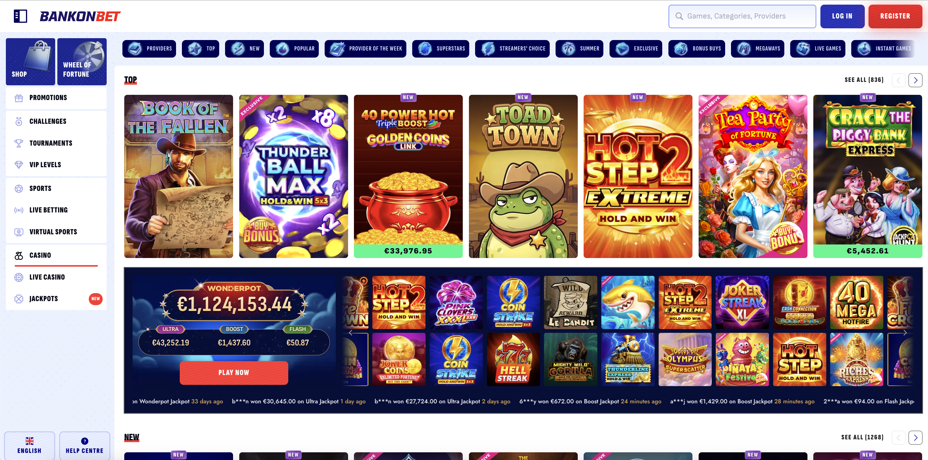 bankonbet Mobile Casino Startseite