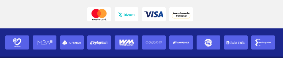 Métodos de pago disponibles