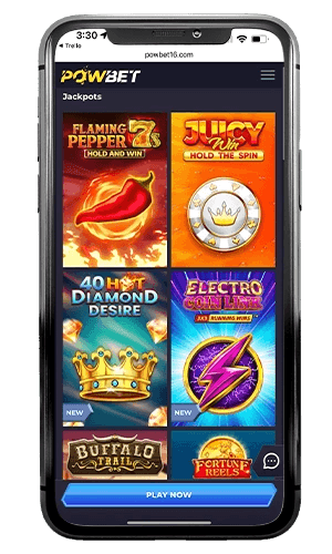 Pantalla de inicio de sesión de Powbet