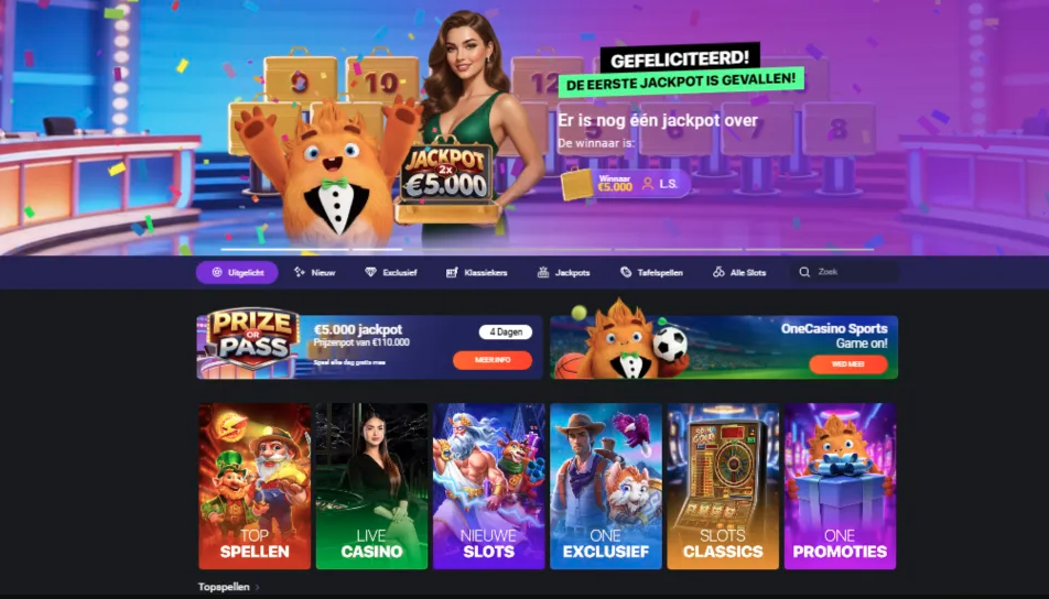 One Casino Formular persönliche Daten