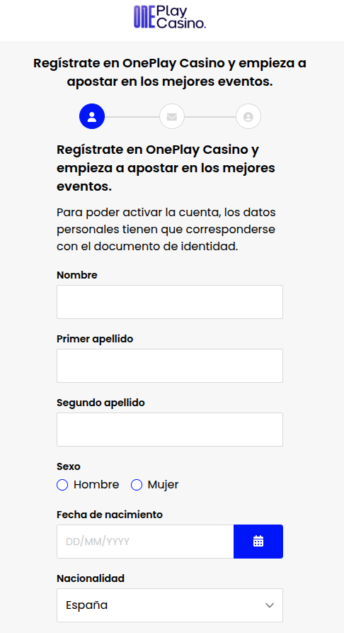 Sección de verificación de documentos